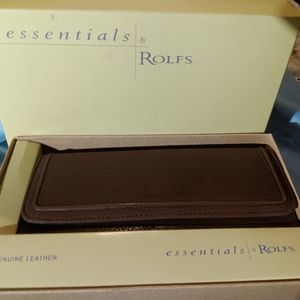 Rolf's genuine leather brown womens wallet